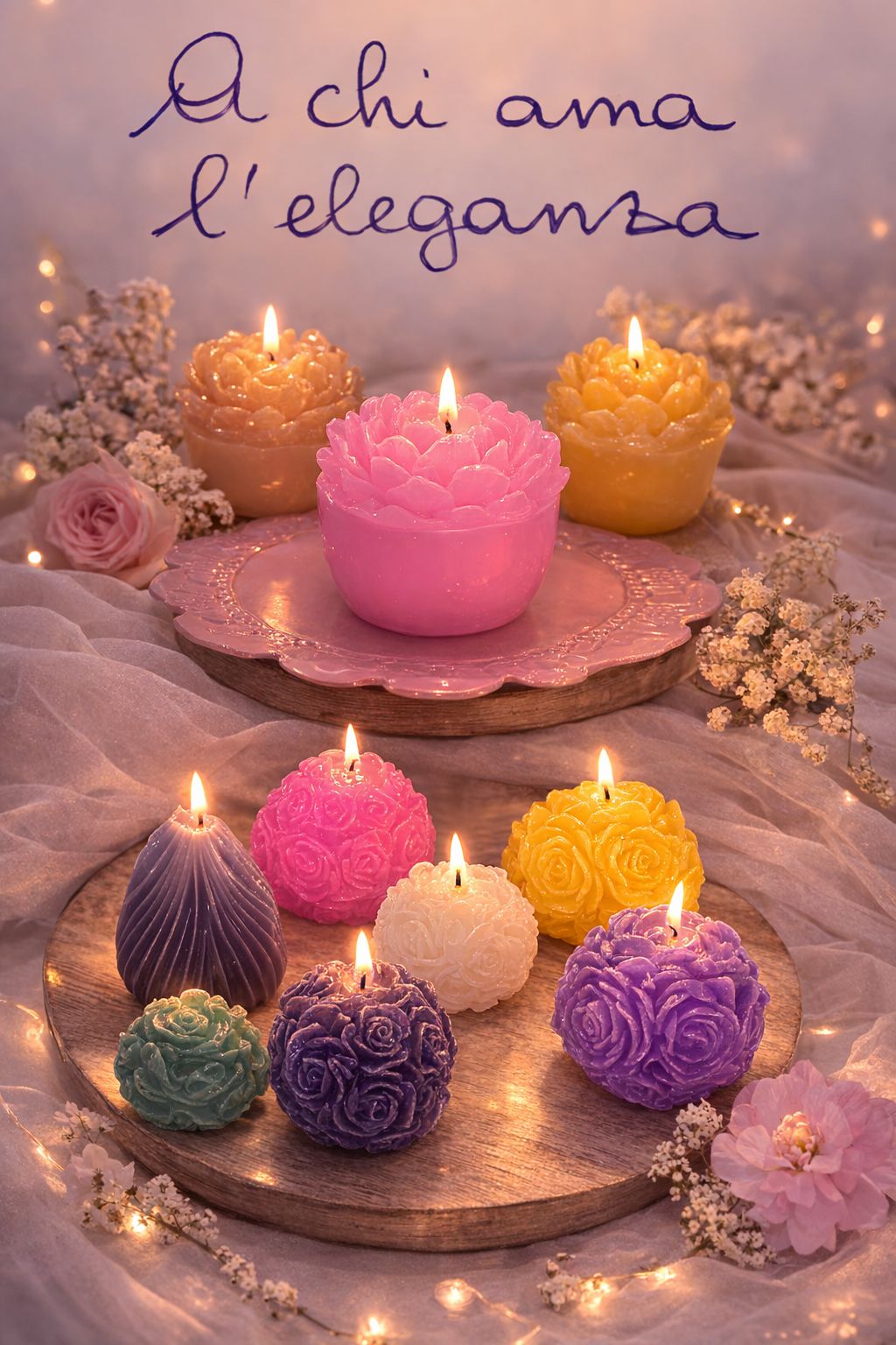 Le mie candele in paraffina di alta qualità